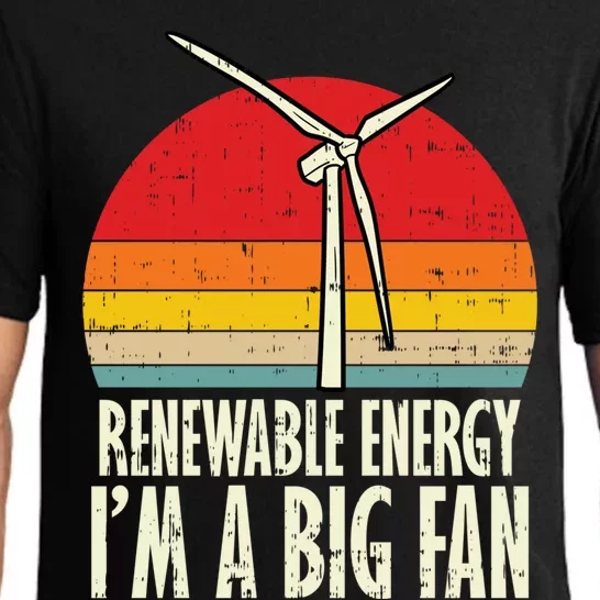 Renewable Energy Im A Big Fan Retro Earth Day 2020 Gift Pajama Set