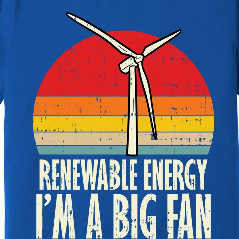 Renewable Energy Im A Big Fan Retro Earth Day 2020 Gift Premium T-Shirt