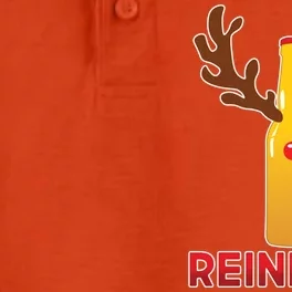 Reinbeer Funny Christmas Beer Reindeer Dry Zone Grid Performance Polo