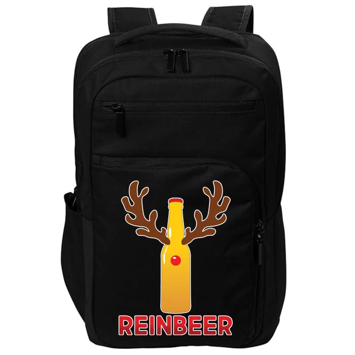 Reinbeer Funny Christmas Beer Reindeer Impact Tech Backpack