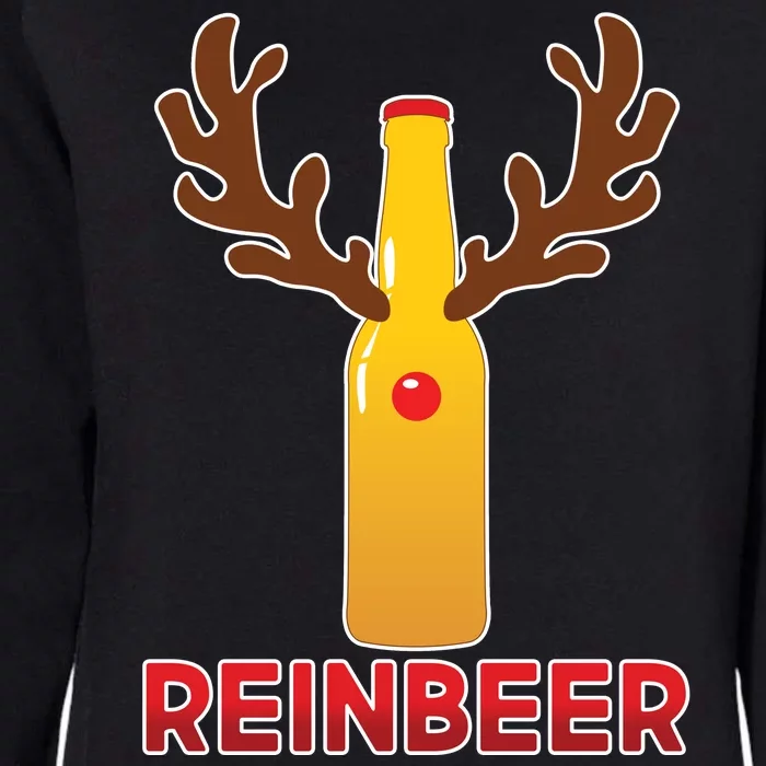 Reinbeer Funny Christmas Beer Reindeer Womens California Wash Sweatshirt