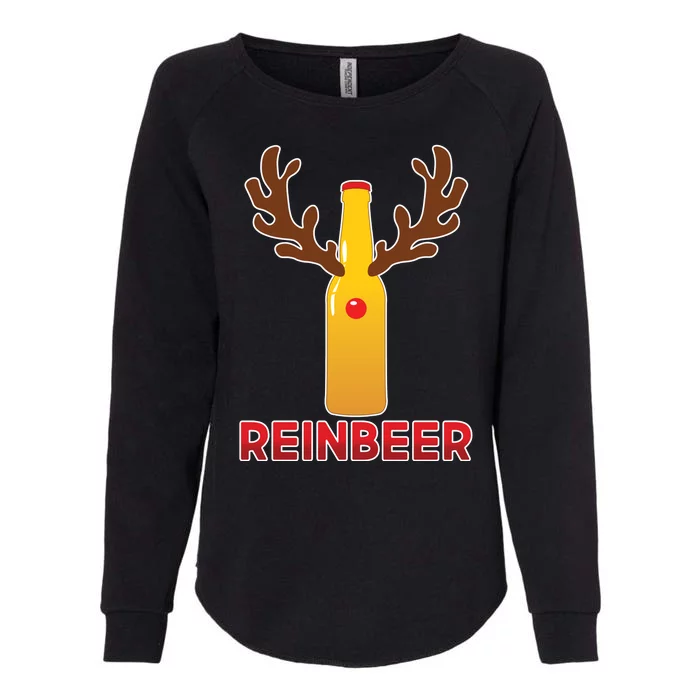 Reinbeer Funny Christmas Beer Reindeer Womens California Wash Sweatshirt