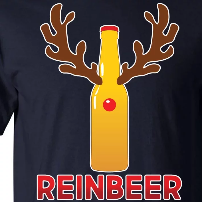 Reinbeer Funny Christmas Beer Reindeer Tall T-Shirt