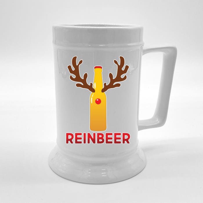 Reinbeer Funny Christmas Beer Reindeer Front & Back Beer Stein