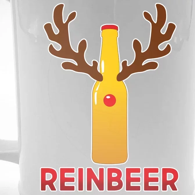 Reinbeer Funny Christmas Beer Reindeer Front & Back Beer Stein