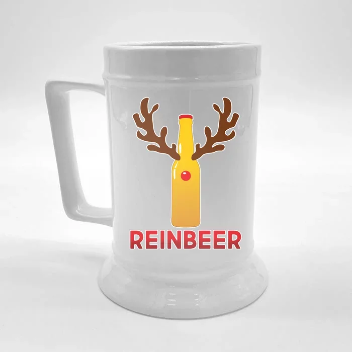 Reinbeer Funny Christmas Beer Reindeer Front & Back Beer Stein