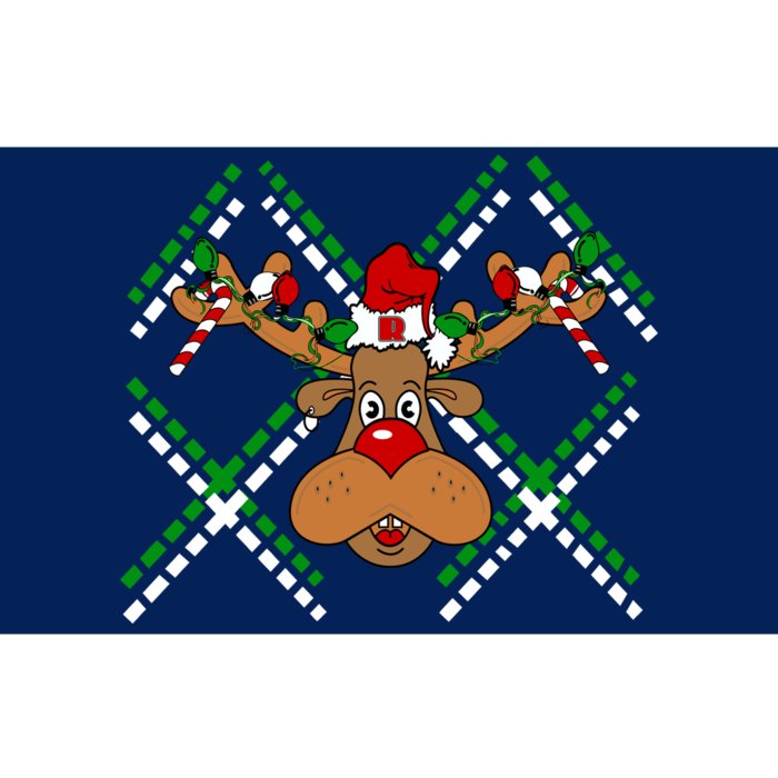 Reindeer Ugly Christmas Sweater Bumper Sticker