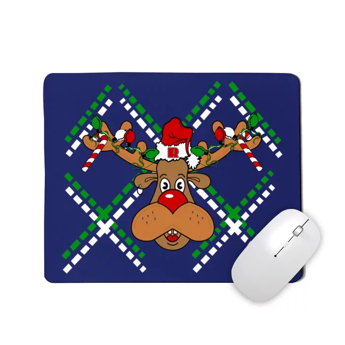 Reindeer Ugly Christmas Sweater Mousepad