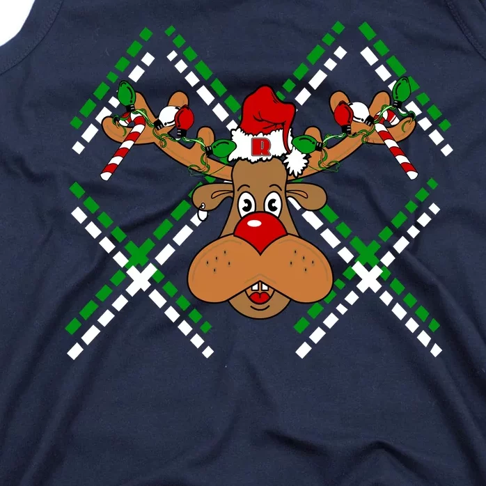 Reindeer Ugly Christmas Sweater Tank Top