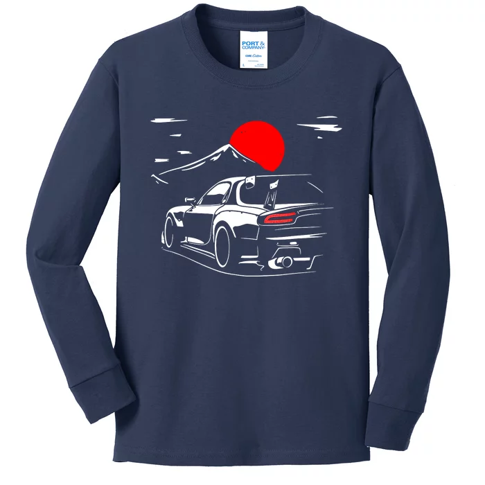 Rotary Engine Jdm Rc Car Meet Tuning Kids Long Sleeve Shirt