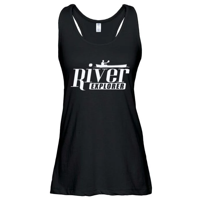 River Explorer Kayak Paddle Boat Canoeing Gift Ladies Essential Flowy Tank