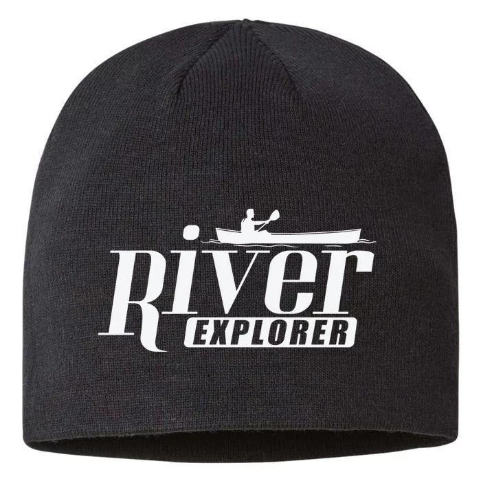 River Explorer Kayak Paddle Boat Canoeing Gift 8 1/2in Sustainable Knit Beanie