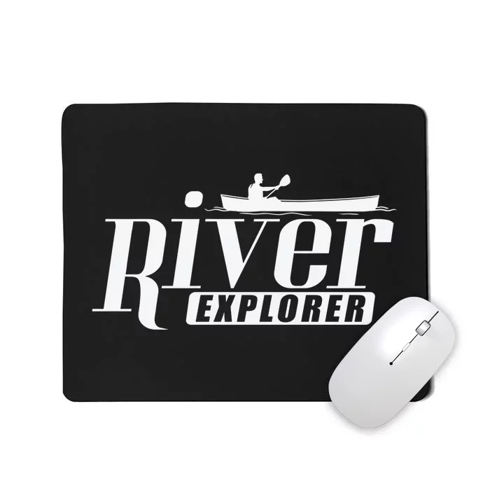 River Explorer Kayak Paddle Boat Canoeing Gift Mousepad