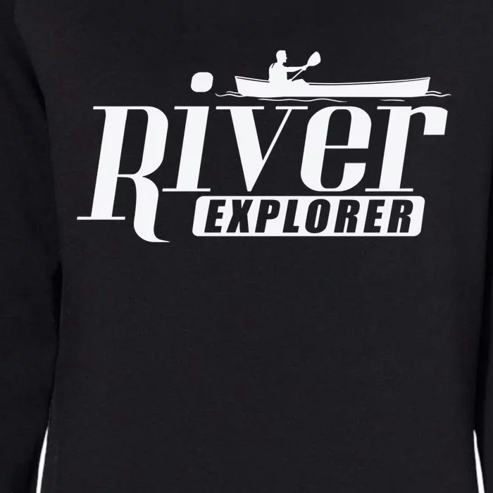 River Explorer Kayak Paddle Boat Canoeing Gift Womens California Wash Sweatshirt