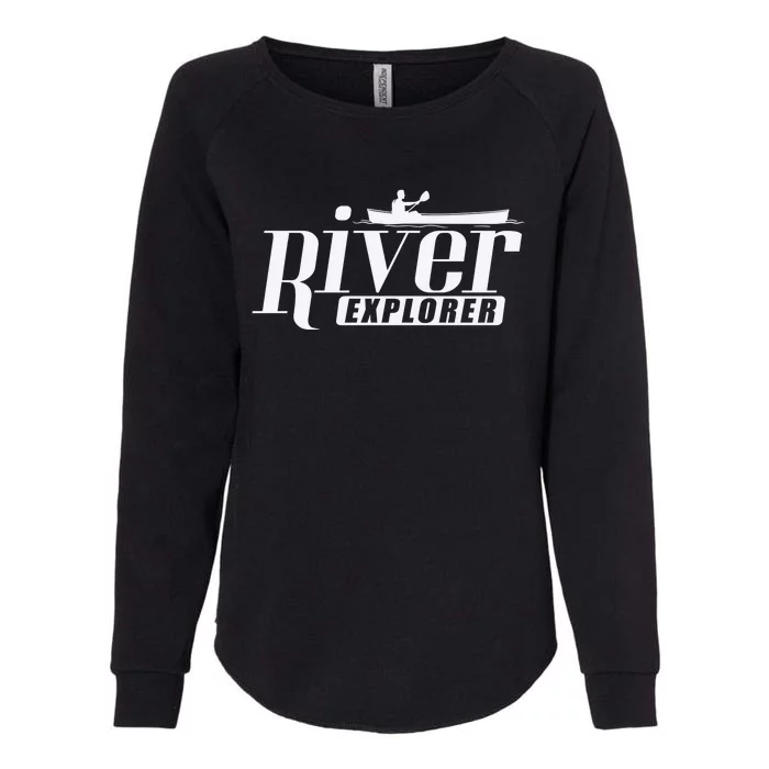 River Explorer Kayak Paddle Boat Canoeing Gift Womens California Wash Sweatshirt