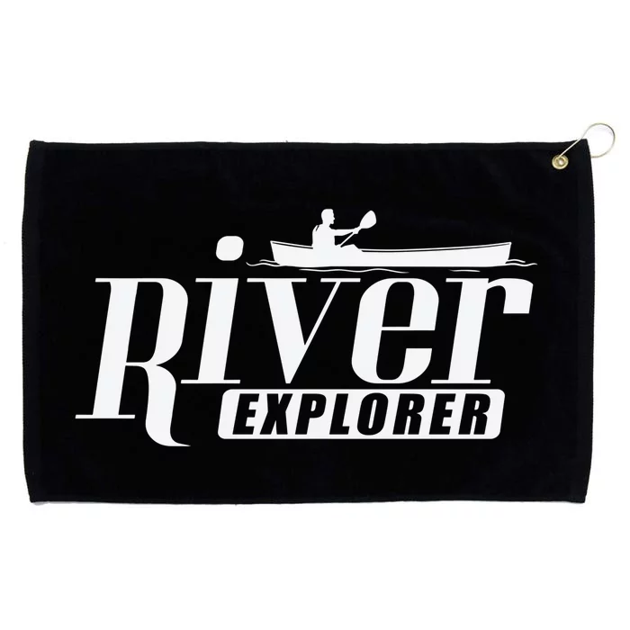 River Explorer Kayak Paddle Boat Canoeing Gift Grommeted Golf Towel