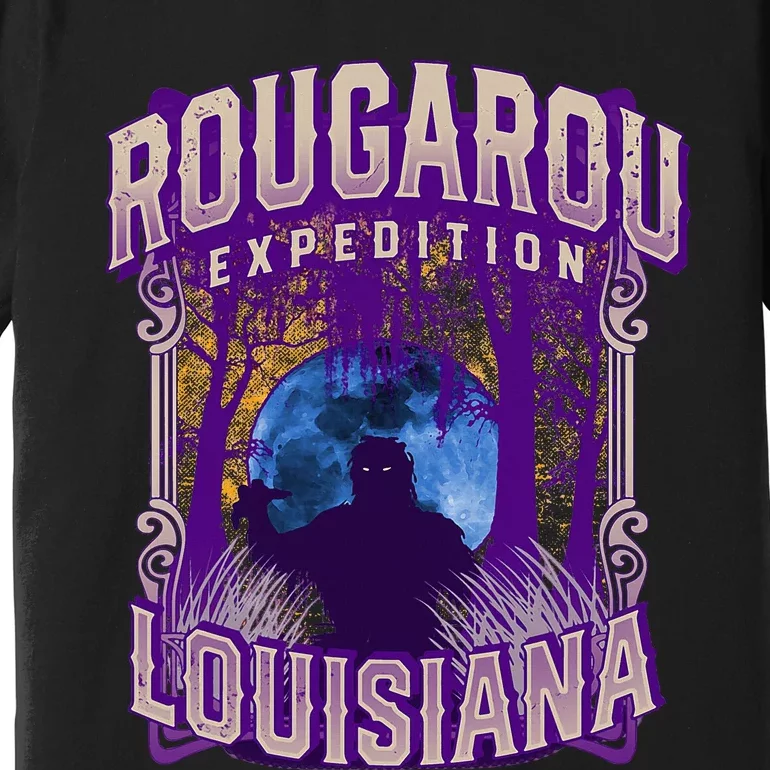 Rougarou Expedition Louisiana Swamp Monster Werewolf Legend Premium T-Shirt