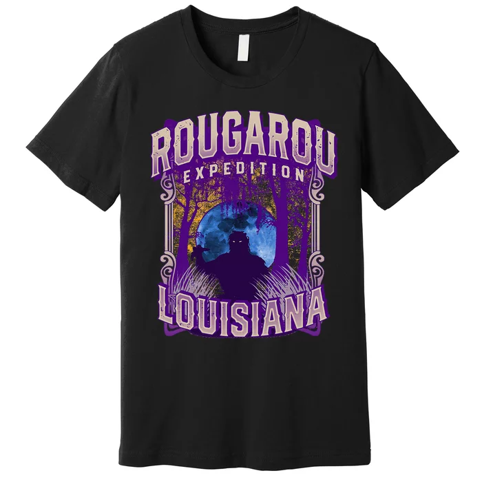 Rougarou Expedition Louisiana Swamp Monster Werewolf Legend Premium T-Shirt