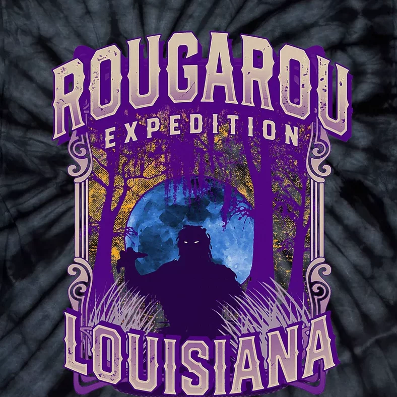 Rougarou Expedition Louisiana Swamp Monster Werewolf Legend Tie-Dye T-Shirt