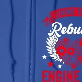 Rebuild Engine Life Cute Gift Survivor Open Heart Surgery Meaningful Gift Full Zip Hoodie