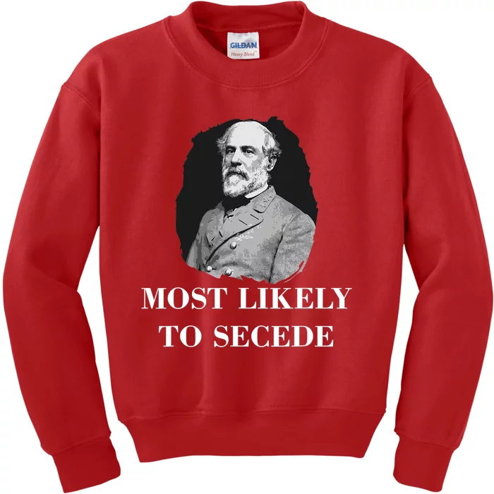 Robert E. Lee Most Likely to Secede Civil War Kids Sweatshirt