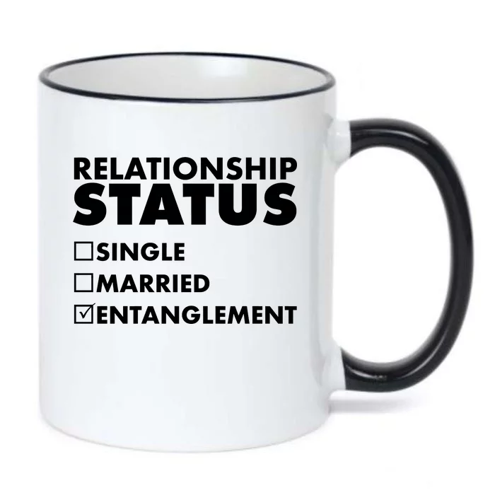 Relationship Status Entanglement Black Color Changing Mug