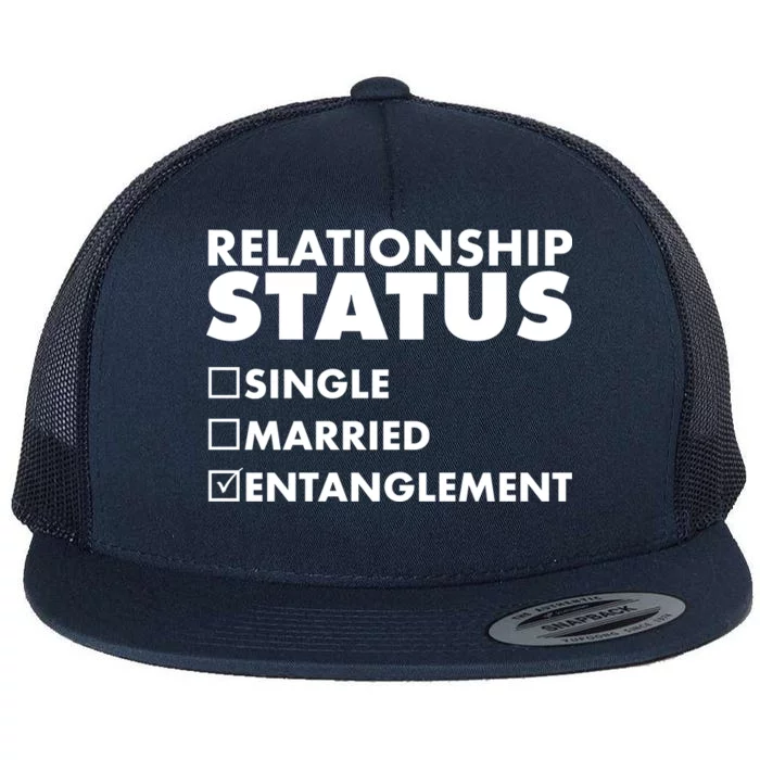 Relationship Status Entanglement Flat Bill Trucker Hat