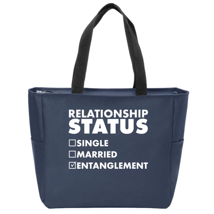 Relationship Status Entanglement Zip Tote Bag