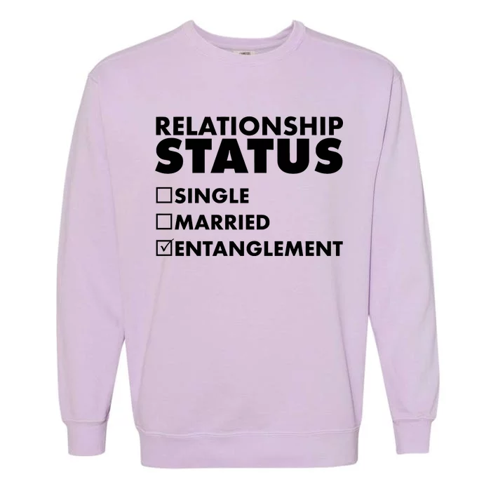 Relationship Status Entanglement Garment-Dyed Sweatshirt