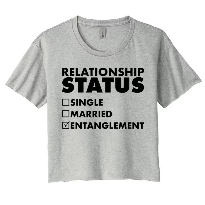 Relationship Status Entanglement Women's Crop Top Tee