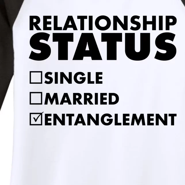 Relationship Status Entanglement Women's Tri-Blend 3/4-Sleeve Raglan Shirt