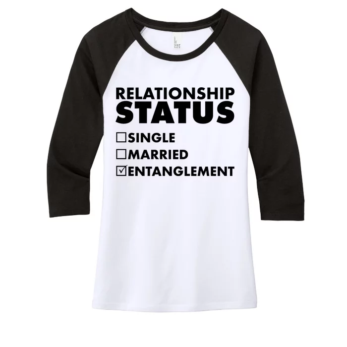 Relationship Status Entanglement Women's Tri-Blend 3/4-Sleeve Raglan Shirt