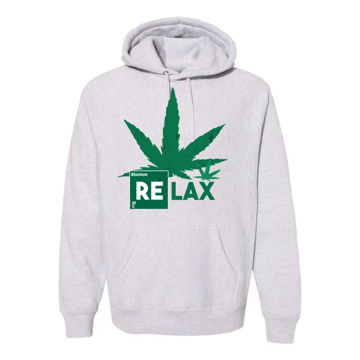 Relax Hemp Leaf Medical Marijuana Premium Hoodie