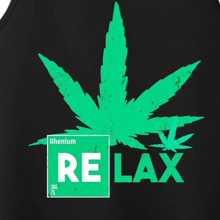 Relax Hemp Leaf Medical Marijuana Performance Tank