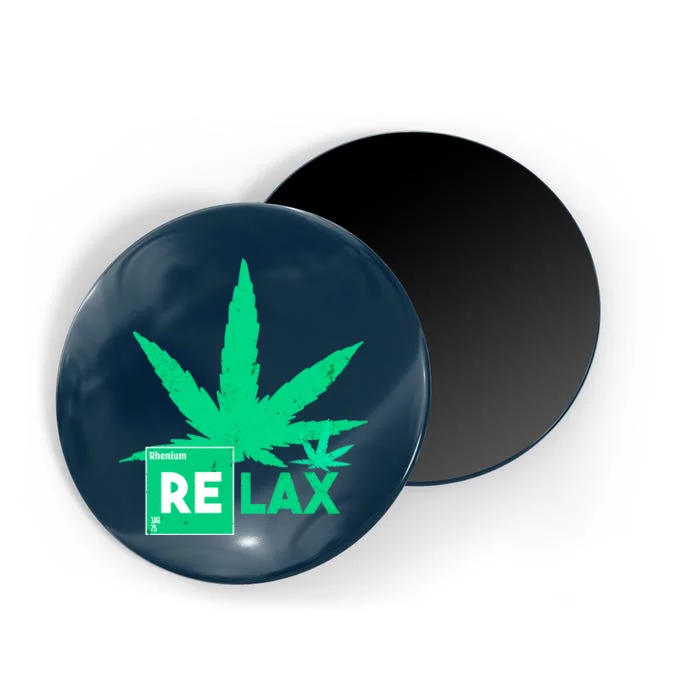 Relax Hemp Leaf Medical Marijuana Magnet