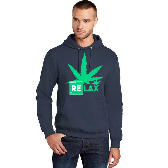 Relax Hemp Leaf Medical Marijuana Tall Hoodie