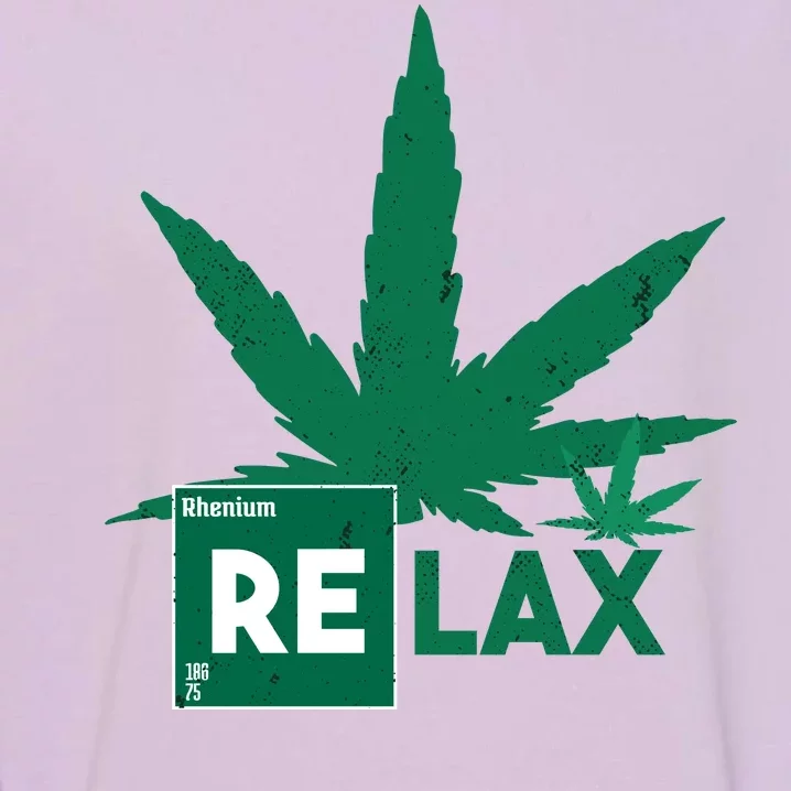 Relax Hemp Leaf Medical Marijuana Garment-Dyed Sweatshirt