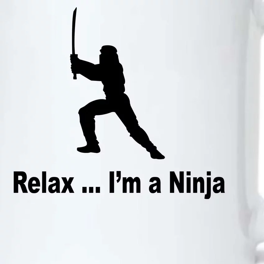 Relax I'm A Ninja Black Color Changing Mug