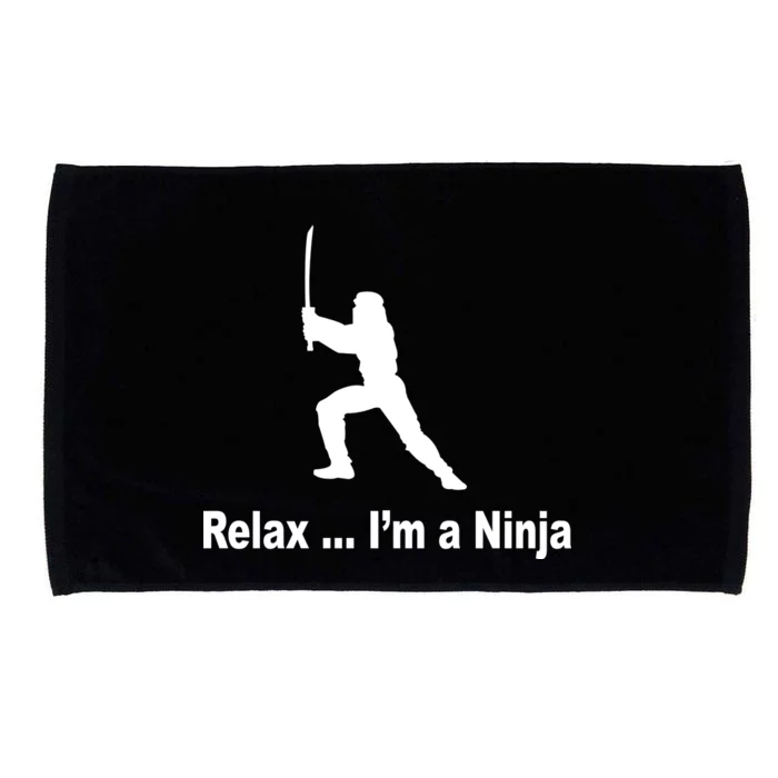 Relax I'm A Ninja Microfiber Hand Towel