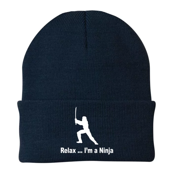 Relax I'm A Ninja Knit Cap Winter Beanie