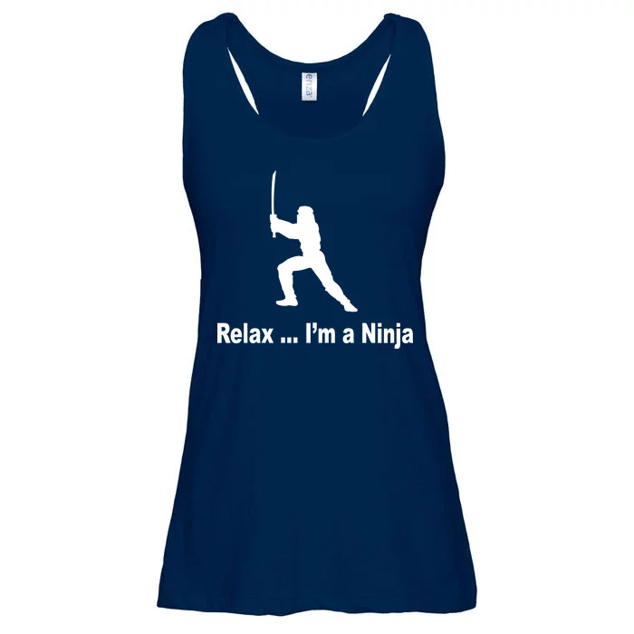 Relax I'm A Ninja Ladies Essential Flowy Tank