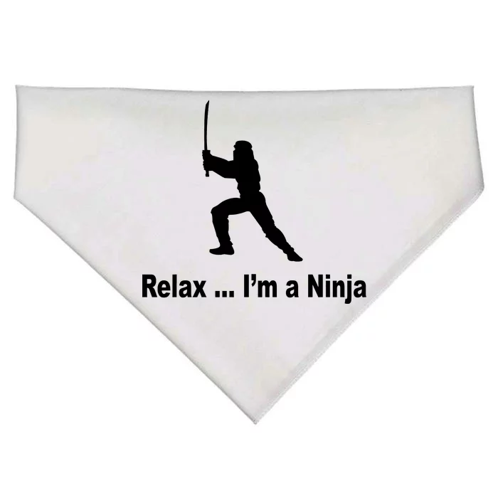 Relax I'm A Ninja USA-Made Doggie Bandana