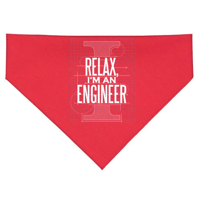 Relax I'm An Engineer USA-Made Doggie Bandana