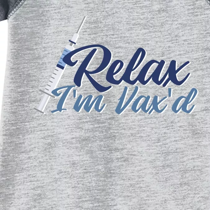 Relax I'm Vax'd Infant Baby Jersey Bodysuit