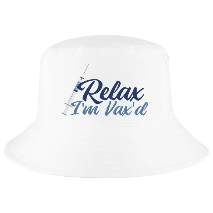 Relax I'm Vax'd Cool Comfort Performance Bucket Hat