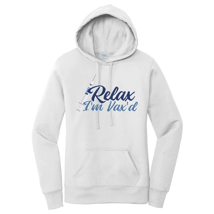 Relax I'm Vax'd Women's Pullover Hoodie