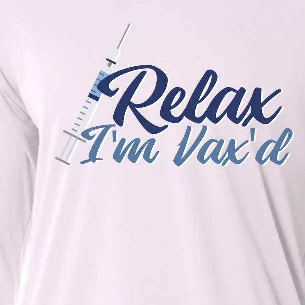 Relax I'm Vax'd Cooling Performance Long Sleeve Crew