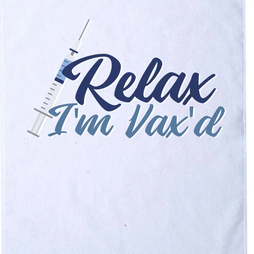 Relax I'm Vax'd Platinum Collection Golf Towel