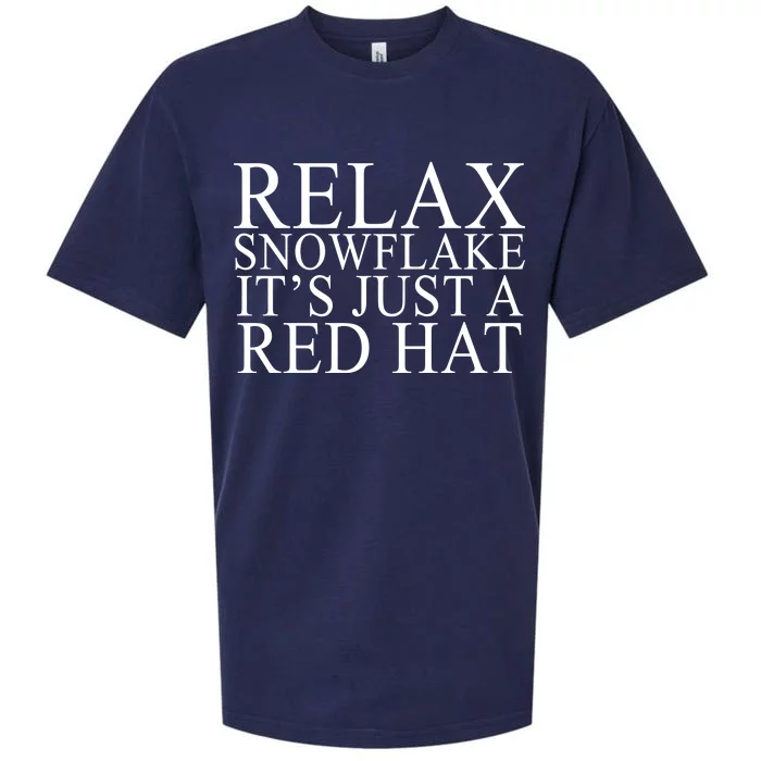 Relax It's Just A Red Hat Pro MAGA Trump 2020 Sueded Cloud Jersey T-Shirt