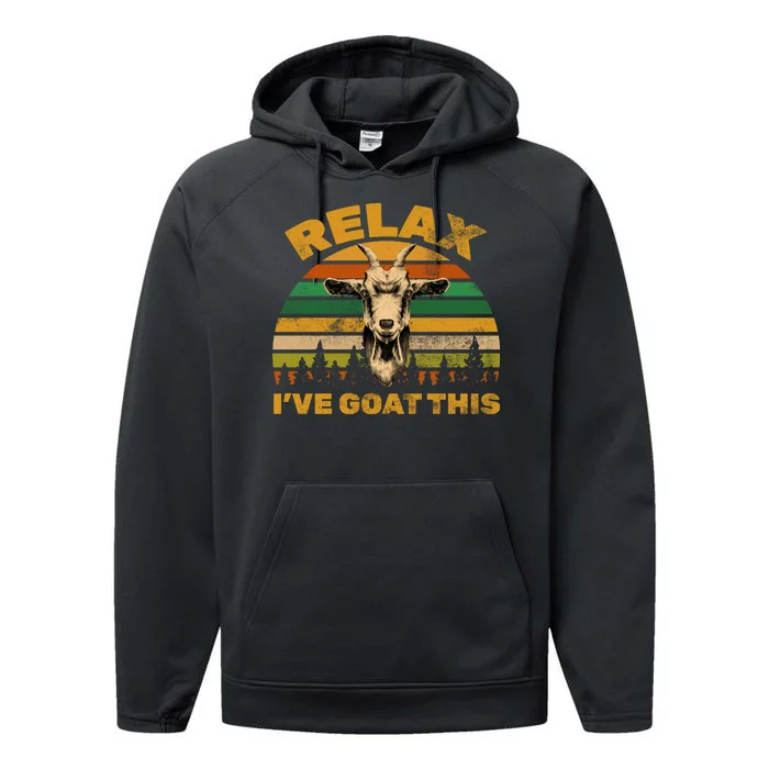 Relax I've Goat This Performance Fleece Hoodie